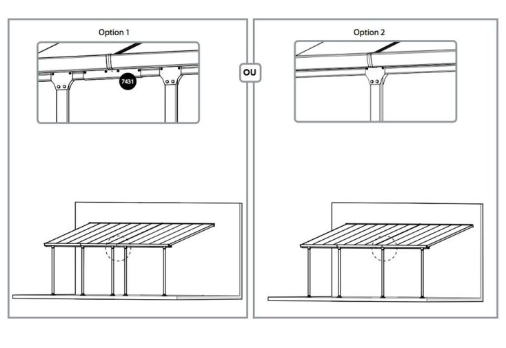 Connecteur pour Pergola Patio