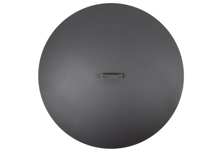 Couvercle noir pour braséro extérieur Ø100 cm en acier corten White Fire