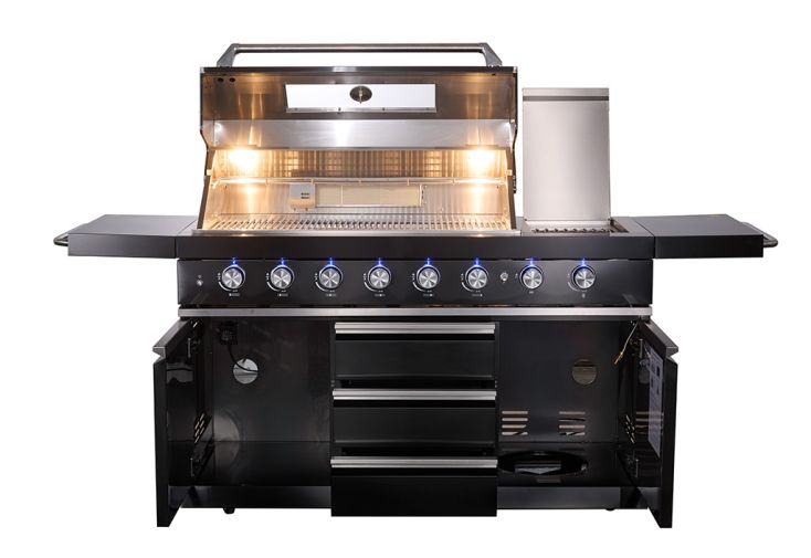 Cuisine extérieure en acier + barbecue à gaz – Chester 