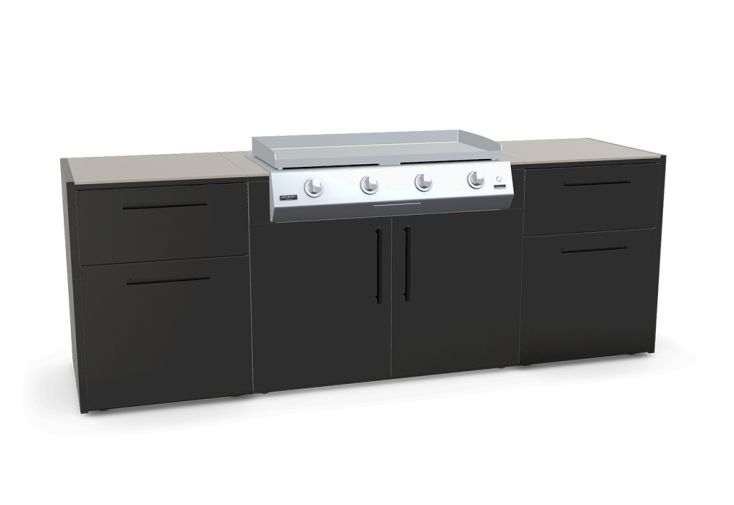 Cuisine extérieure en acier + plancha 4 brûleurs 3,2 kW – Grenade