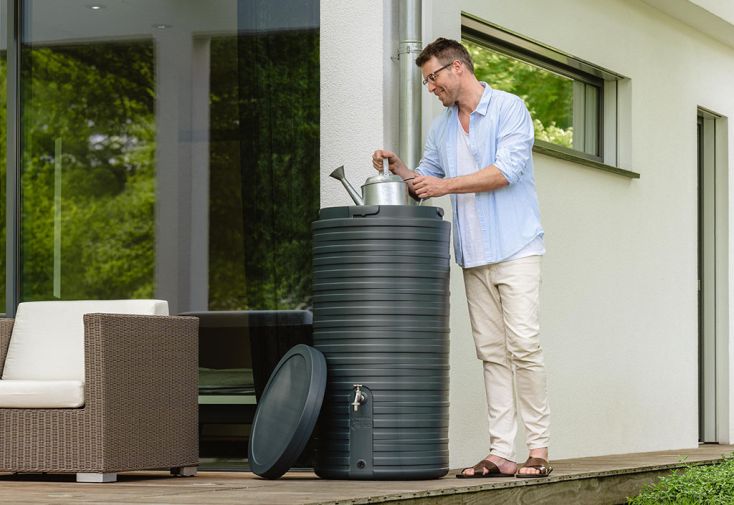 Cuve de récupération d’eau de pluie 300 L – Nordic graphite