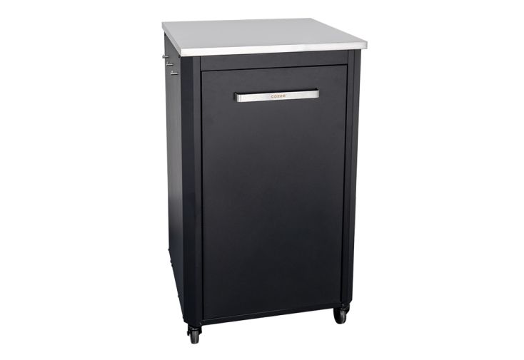 Meuble haut pour cuisine d’été en acier zingué et inox – 63,5 x 67 x 90 cm