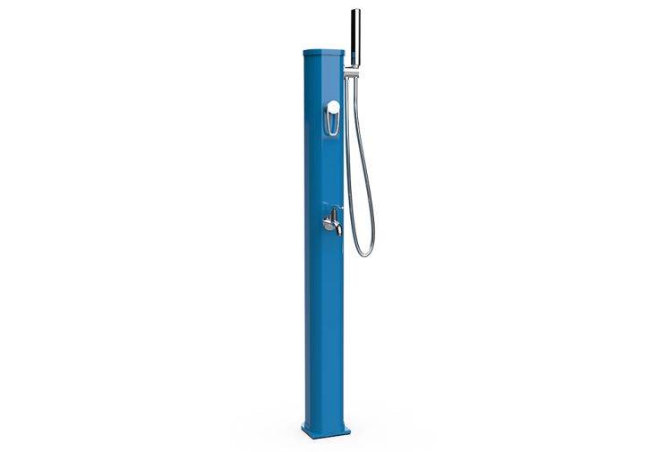 Douche solaire 20 L en aluminium Jolly Go – bleu Capri