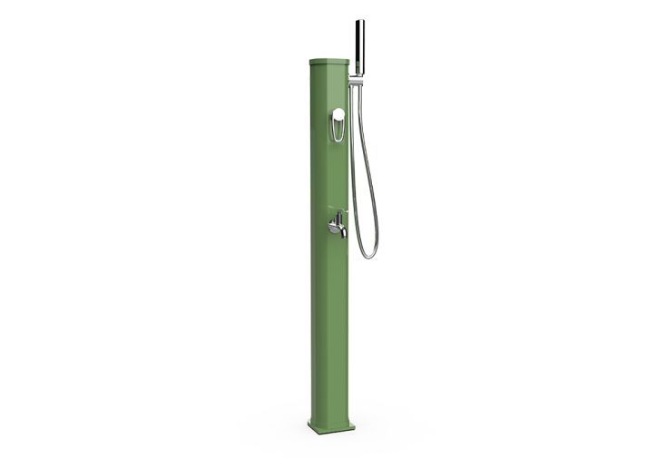 Douche solaire 20 L en aluminium Jolly Go – vert réséda