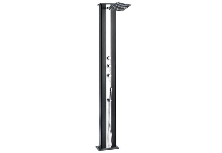 Douche Solaire de Piscine en Aluminium Dada – Anthracite Alu Brossé