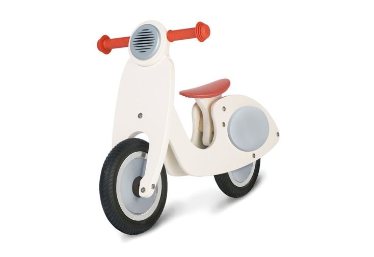 Draisienne Scooter pour Enfant en Bois sans Pédale Vespa Wanda