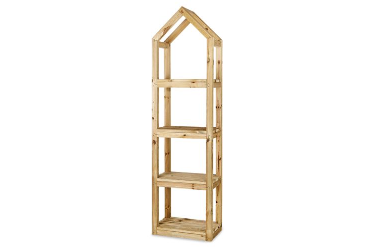 Étagère de jardin en bois de pin traité Campanile L - 50 x 30 x 185 cm