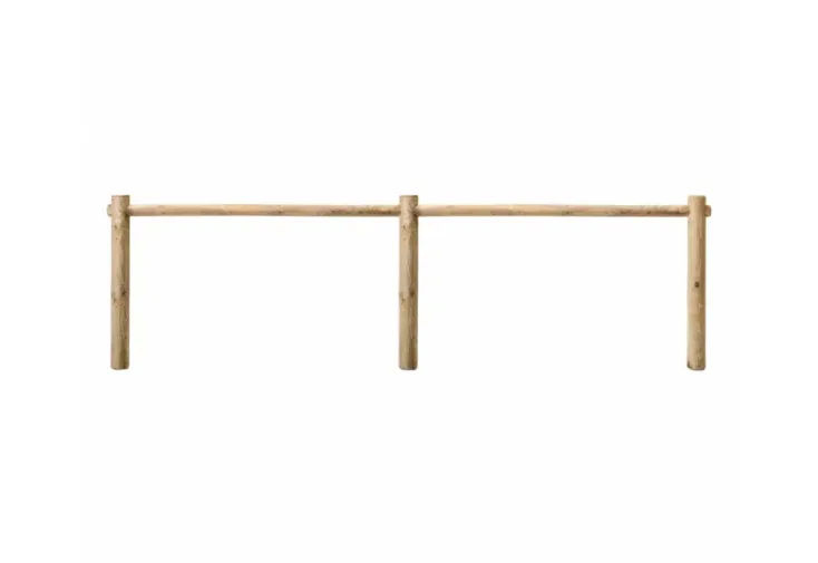 Extension barrière range-vélo en bois autoclave - 200 x 80 cm