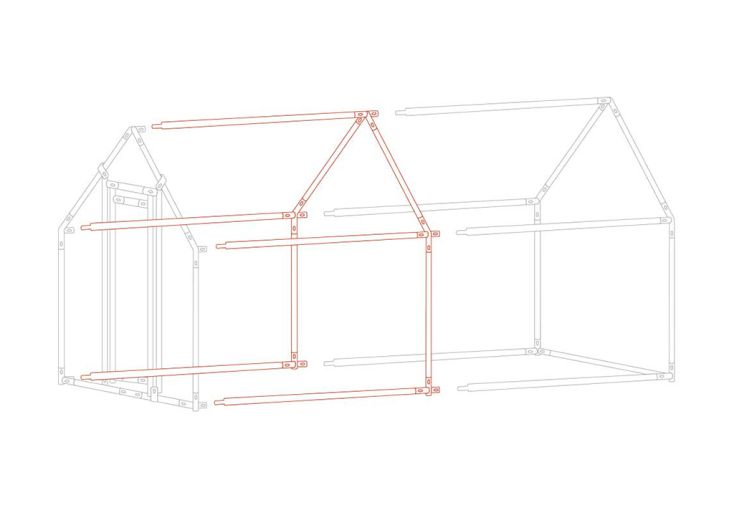 Extension pour enclos à poules en métal galvanisé – 2 m