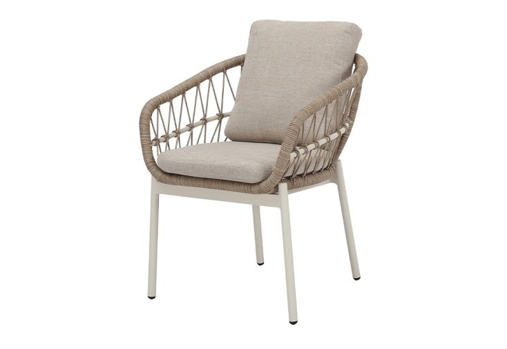 Fauteuil de jardin en aluminium et corde - Tropea