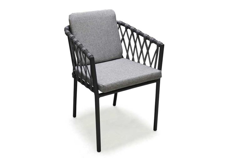 Fauteuil de Jardin en Aluminium et Corde Pilat