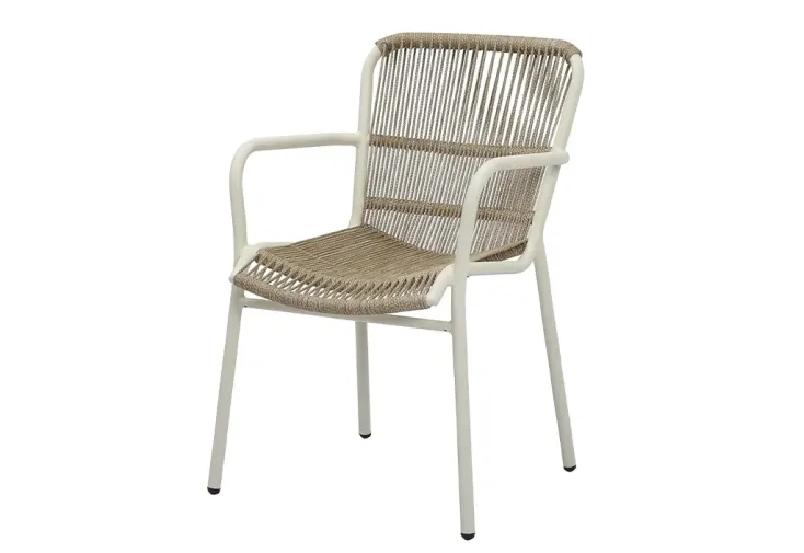 Fauteuil de jardin en aluminium et corde Fellow - Lot de 2