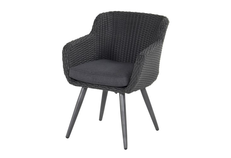 Fauteuil de jardin en aluminium et résine tressée Amadora