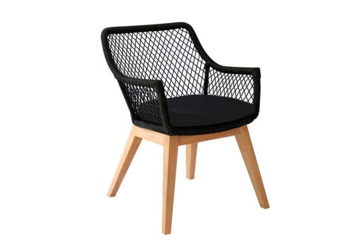 Fauteuil de Jardin en Bois de Teck Olivia (Pls Coloris)