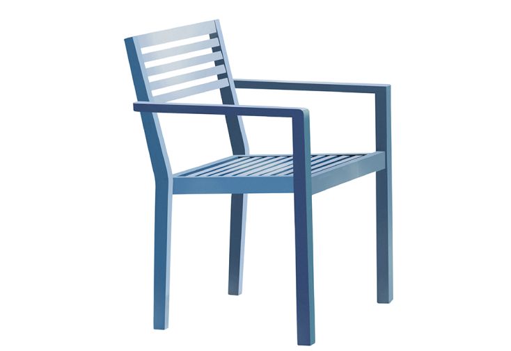 Fauteuil de Jardin Empilable en Aluminium Gaston (4 Coloris)