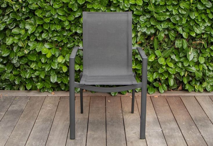 Fauteuil de Jardin en Aluminium Blanc ou Noir