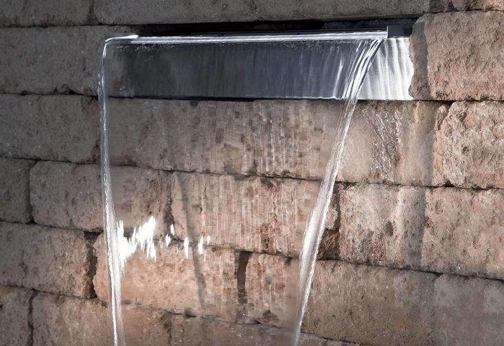 Fontaine de Jardin Lame d’Eau en Inox Aquafall 1200 – 120 cm