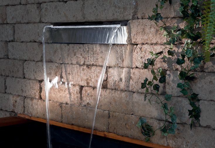 Fontaine de Jardin Lame d’Eau en Inox Aquafall 600 – 60 cm