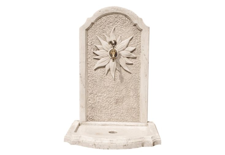 Fontaine de jardin murale en pierre reconstituée - Médicis