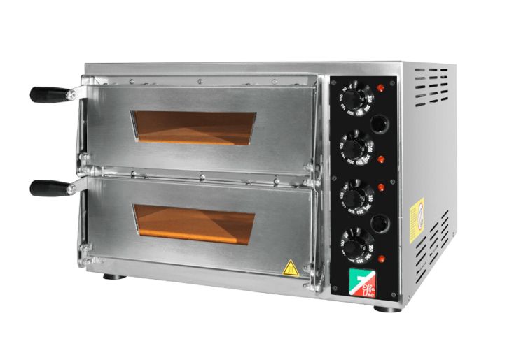 Four à pizza électrique double 3,6 kW EFFE 11– 51 x 59 x 35 cm