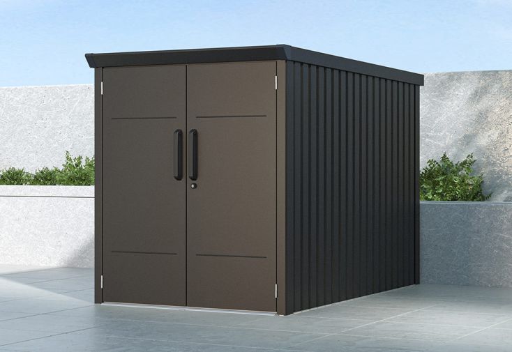 Garage à vélos en acier galvanisé avec plancher – 3 vélos