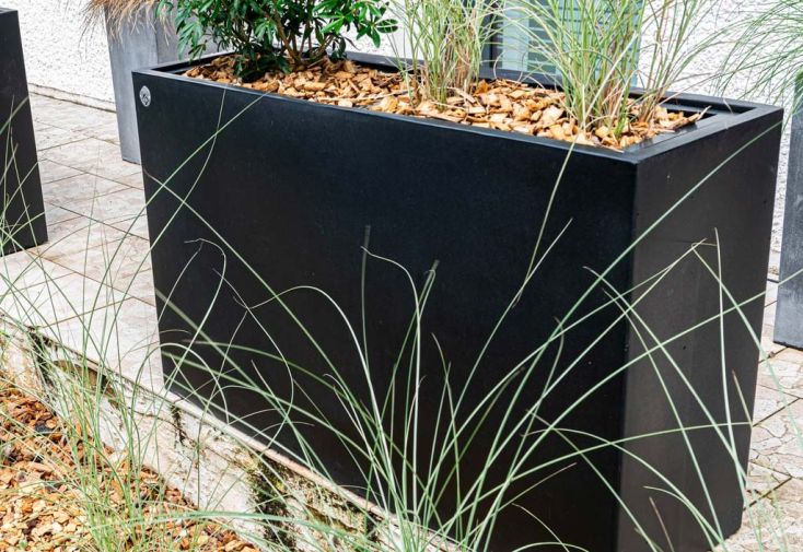 Jardinière haute rectangulaire PAPI en PEHD - Linéo 160 L