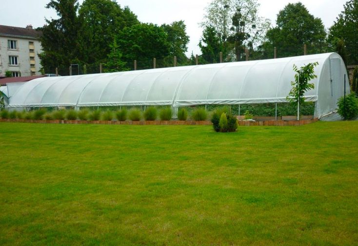 Serre tunnel professionnelle Tonneau 174 m² - Bretagne 30 x 5,8 m