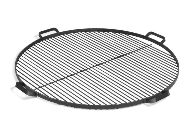 Grille de Cuisson Ronde en Acier brut pour Braséro Premium