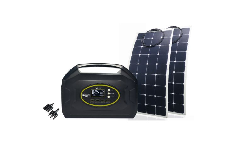 Batterie nomade solaire Izywatt 1000 + 2 panneaux souples 120 W