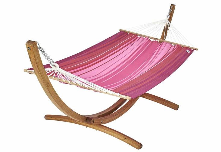 Ensemble hamac en tissu avec support en bois - Set SeKoia