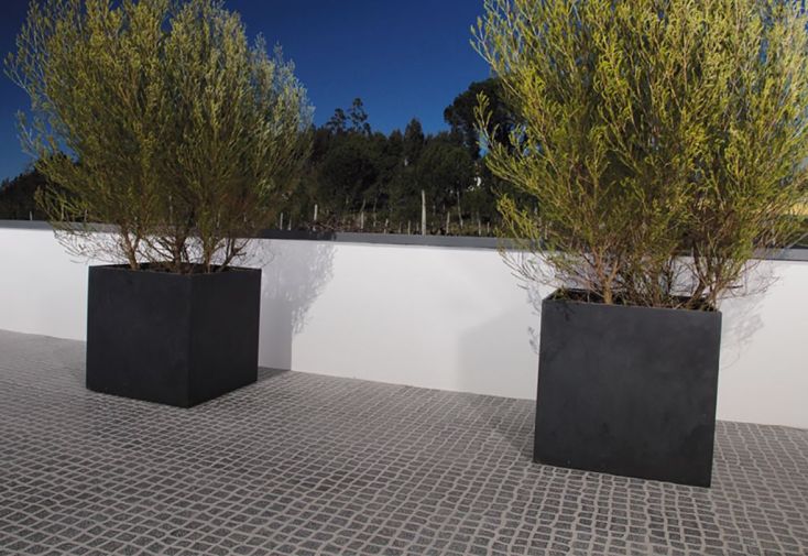 Jardinière en Béton Fibré Kube 60 (60x60)