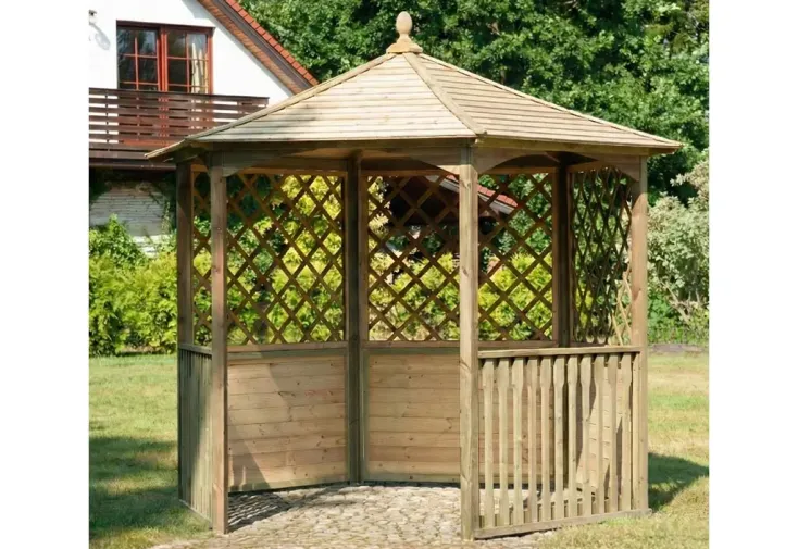 Kiosque de jardin en bois autoclave - Carleton Lite 4,6 m² H. 2,49 m