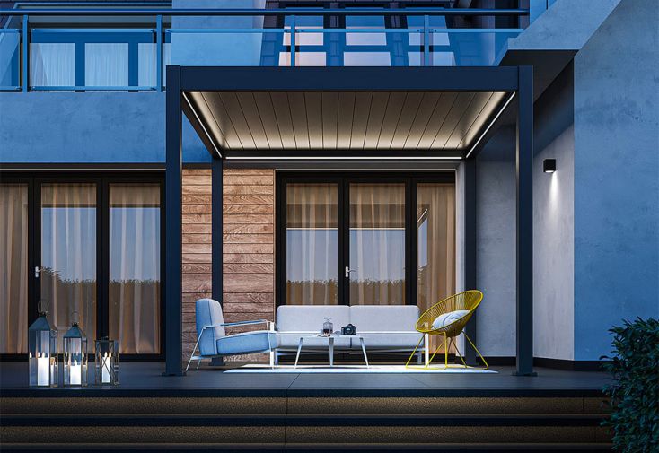 Kit éclairage LED pour pergola bioclimatique autoportée Ombréa