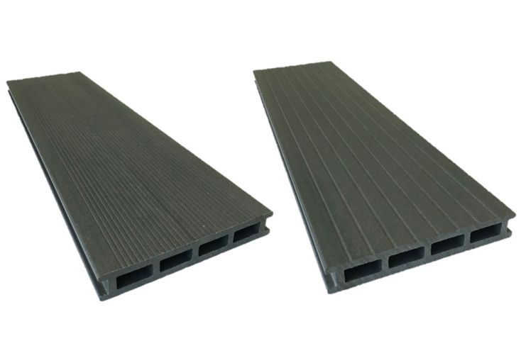 Lames de terrasse réversibles en bois composite et PVC Lisa – 10 m²