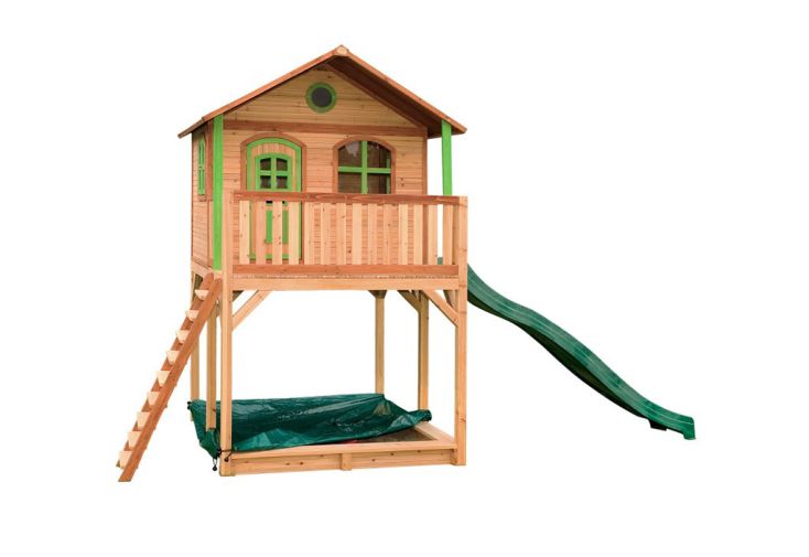 Maisonnette pour Enfant en Bois de Hemlock avec Toboggan Andy