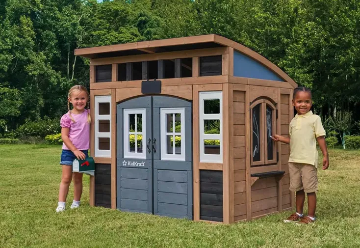 Maisonnette pour enfant en bois d’épicéa traité – Trolli