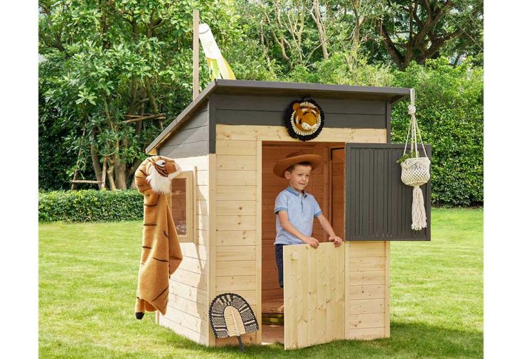 Maisonnette pour enfant en bois brut – Santa Monica