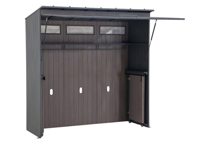 Meuble de cuisine extérieure en acier Mambo – 220 x 94 x 226 cm