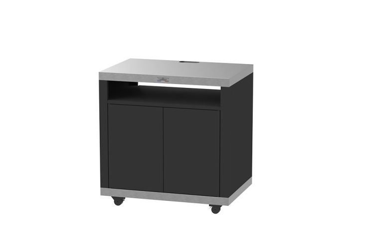 Meuble de cuisine extérieure Le Marquier acier et inox – 80 x 55 x 82 cm