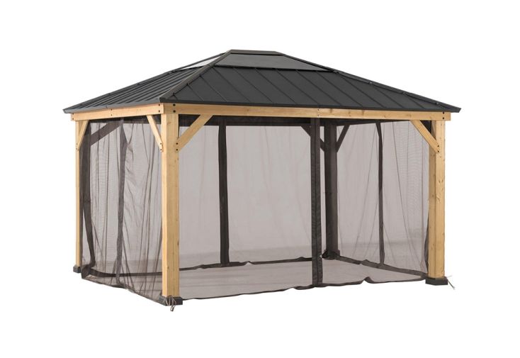Moustiquaire pour tonnelle Sunjoy en polyester (4 pièces)