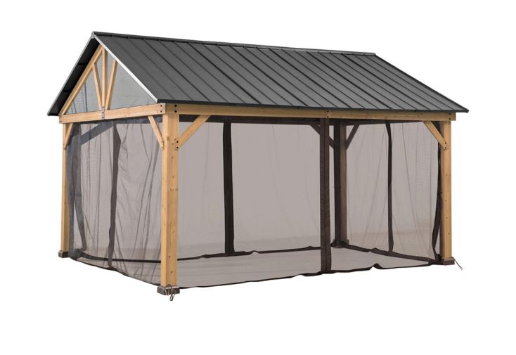 Moustiquaire pour tonnelle Sunjoy Rebra en polyester (4 pièces)