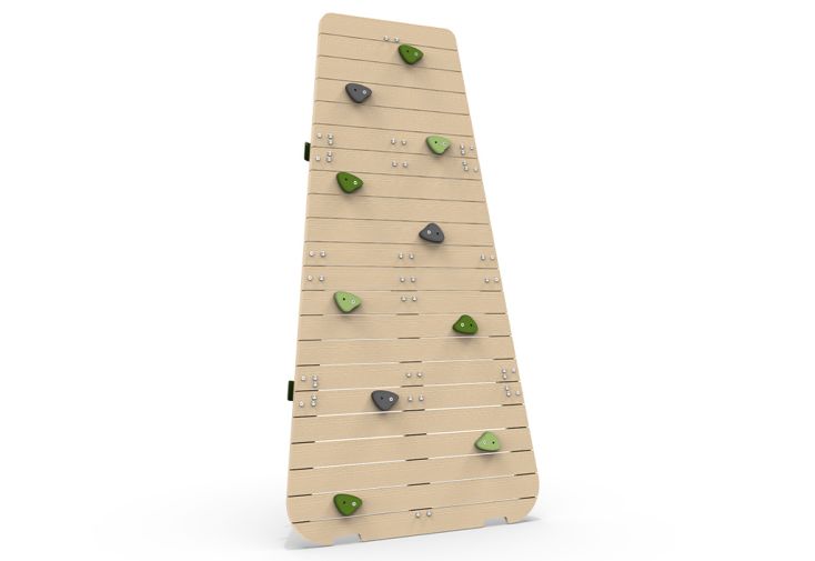 Mur d’escalade en bois de cèdre pour aire de jeux - GetSet