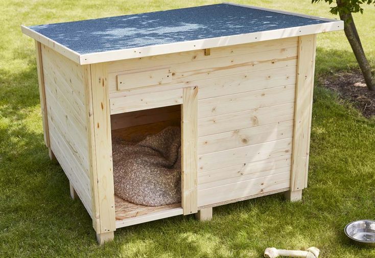 Niche en bois de pin traité Milou - 85 x 75 x 73 cm