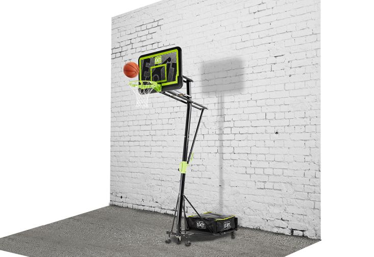 Panier de basket-ball pour trampoline EXIT - vert/noir