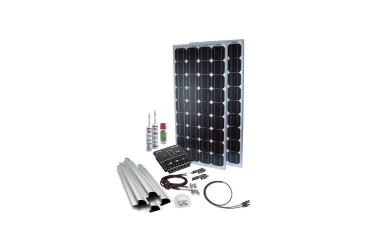 Renogy Panneau Solaire 200W 12V Module Monocristallin, 2 X Plaques Solaires  100W, Haute Efficacité pour Batterie de Camping-car, Bateau, Caravane :  : Cuisine et Maison