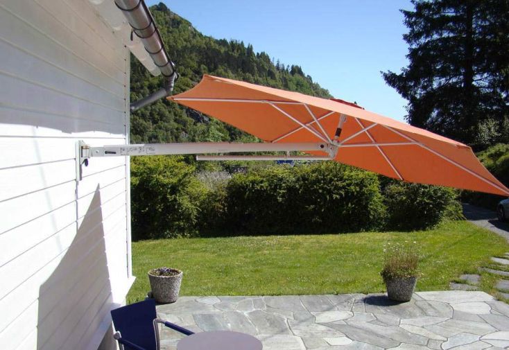 Parasol Mural à Bras Télescopique Ø 2,70 m – Qualité Professionnelle