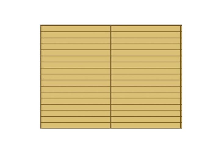Paroi Avant/Arrière Pleine pour Carport Modulable Solid 5x5m