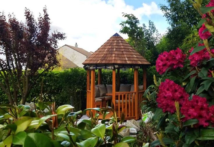 Kiosque de jardin en bois traité 4,8 m² - Bora