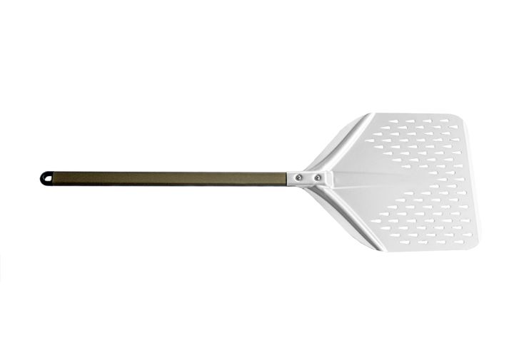 Pelle à pizza pro perforée en aluminium - Vulcano
