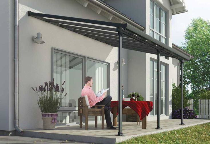 Pergola Aluminium Patio Grise (300x850) Feria